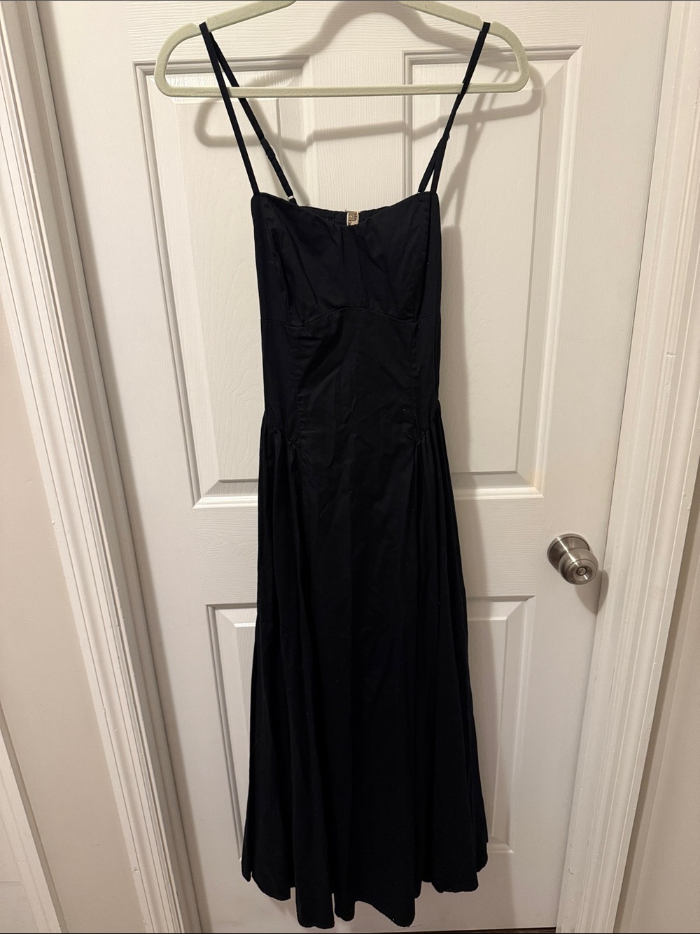 Abercrombie & Fitch Black Spaghetti-Strap Maxi Dress